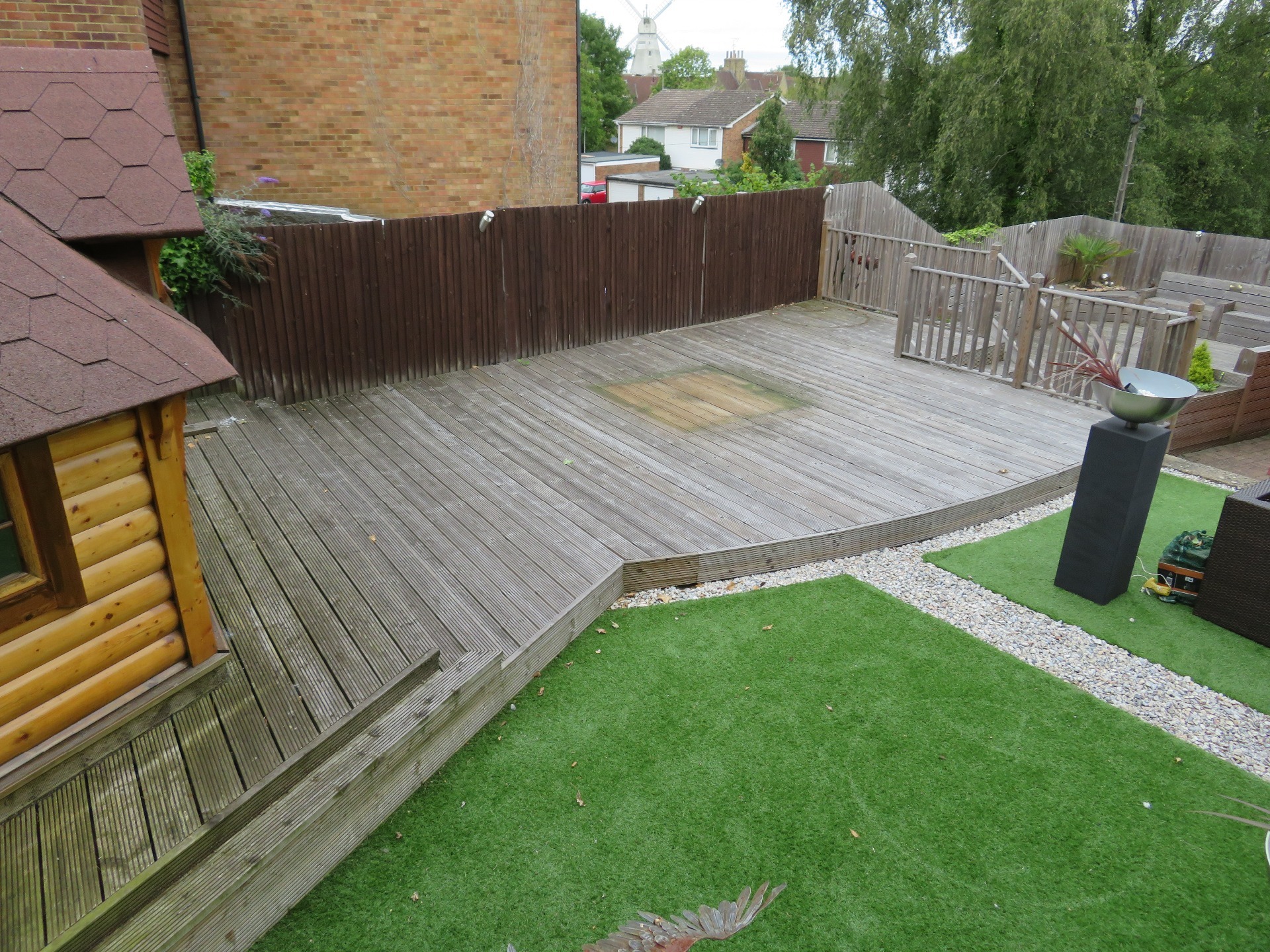 Decking Cleaning Before